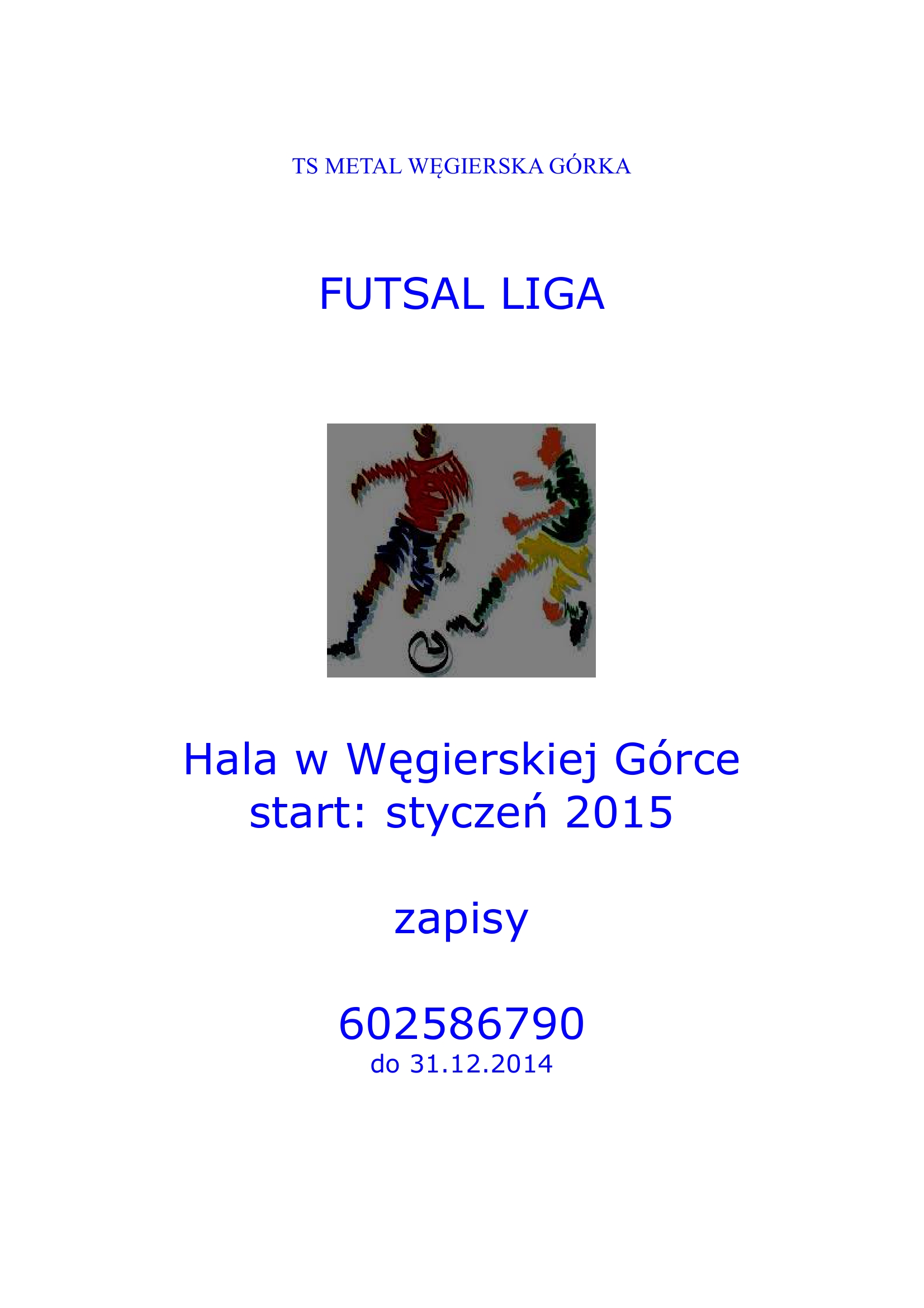 plakat futsal